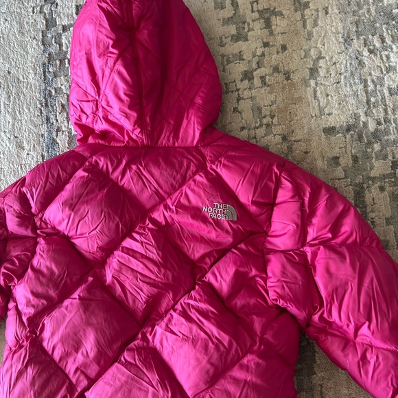 The north face girl winter puffer jacket double-sided - Picture 3 of 6
